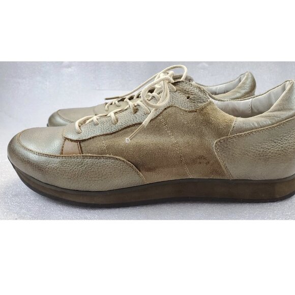 Joe's Jeans Retro Brown Leather Sneakers | NEW | US 9 - Picture 3 of 11